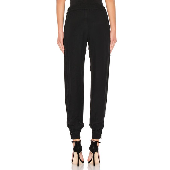 LPA Pant 552 Hip Hop Snap Sides Jogger in Black - Picture 4 of 9